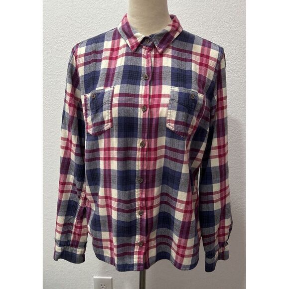 Mossimo Multicolor plaid button‎ down pockets women's Long Sleeve Shirt Dress XL - Picture 1 of 7